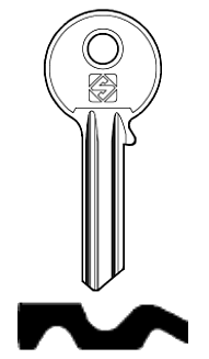 Afbeelding van Silca Cilindersleutel brass FI6