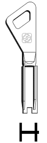 Afbeelding van Silca Cilindersleutel brass FT500