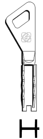 Afbeelding van Silca Cilindersleutel brass FT500C