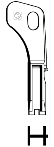 Afbeelding van Silca Cilindersleutel brass FT510