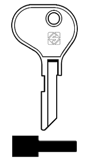 Afbeelding van Silca Cilindersleutel brass ID3