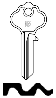 Afbeelding van Silca Cilindersleutel brass ILC2