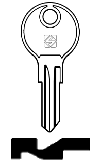 Afbeelding van Silca Cilindersleutel brass KG1