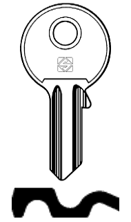 Afbeelding van Silca Cilindersleutel brass MG3