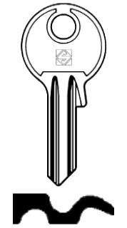 Afbeelding van Silca Cilindersleutel brass PA1