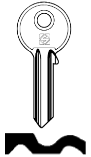 Afbeelding van Silca Cilindersleutel brass PT2