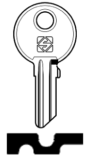 Afbeelding van Silca Cilindersleutel brass RBT2