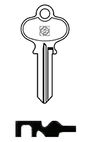 Afbeelding van Silca Cilindersleutel brass RW4