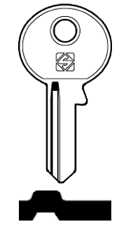 Afbeelding van Silca Cilindersleutel brass SAM15R