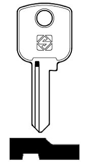 Afbeelding van Silca Cilindersleutel brass SAM16R