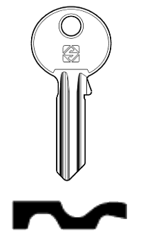 Afbeelding van Silca Cilindersleutel brass SEI10