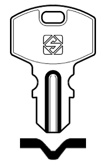 Afbeelding van Silca Cilindersleutel brass SNW1