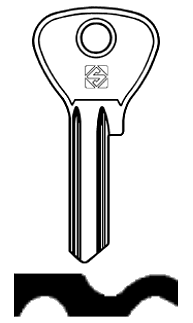 Afbeelding van Silca Cilindersleutel brass SS4