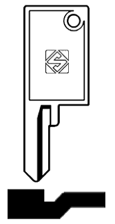 Afbeelding van Silca Cilindersleutel brass SS6