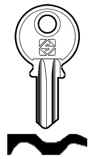 Afbeelding van Silca Cilindersleutel brass TC1