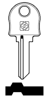 Afbeelding van Silca Cilindersleutel brass TRF6R