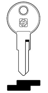 Afbeelding van Silca Cilindersleutel brass VB1