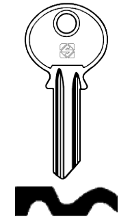 Afbeelding van Silca Cilindersleutel brass VG1