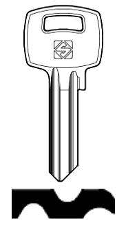 Afbeelding van Silca Cilindersleutel brass VRF3
