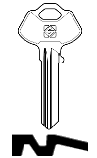 Afbeelding van Silca Cilindersleutel brass WST5