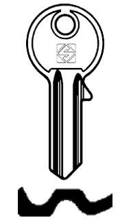 Afbeelding van Silca Cilindersleutel staal AA4R