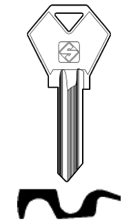 Afbeelding van Silca Cilindersleutel staal ACR1