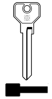 Afbeelding van Silca Cilindersleutel staal AD2