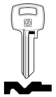 Afbeelding van Silca Cilindersleutel staal ADT1