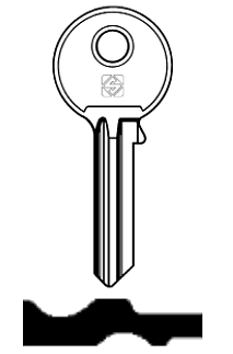 Afbeelding van Silca Cilindersleutel staal AG3R