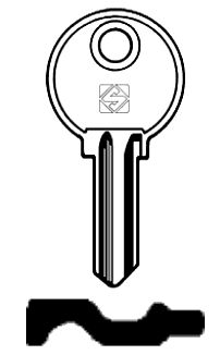 Afbeelding van Silca Cilindersleutel staal AG5