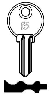 Afbeelding van Silca Cilindersleutel staal AG6R