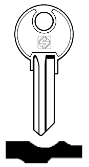 Afbeelding van Silca Cilindersleutel staal AG8