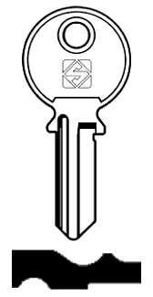 Afbeelding van Silca Cilindersleutel staal AG9