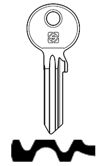 Afbeelding van Silca Cilindersleutel staal ASEC1X