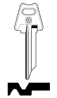 Afbeelding van Silca Cilindersleutel staal ATA1