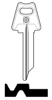 Afbeelding van Silca Cilindersleutel staal ATA1R