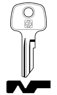 Afbeelding van Silca Cilindersleutel staal AV2