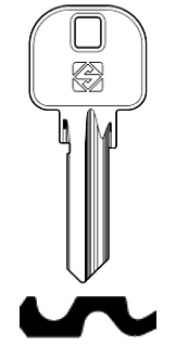 Afbeelding van Silca Cilindersleutel staal AZ10R