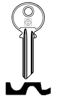 Afbeelding van Silca Cilindersleutel staal AZ1R