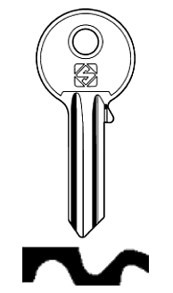 Afbeelding van Silca Cilindersleutel staal AZ2