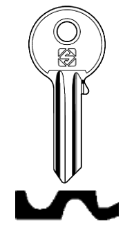 Afbeelding van Silca Cilindersleutel staal AZ2R