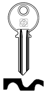 Afbeelding van Silca Cilindersleutel staal AZ3