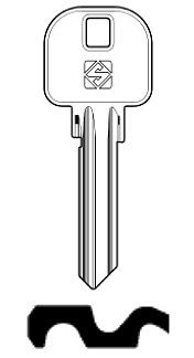 Afbeelding van Silca Cilindersleutel staal AZ9