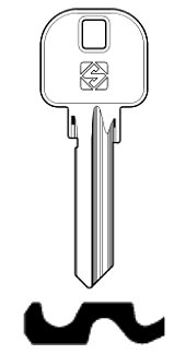 Afbeelding van Silca Cilindersleutel staal AZ9R