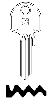 Afbeelding van Silca Cilindersleutel staal BAI31RXL