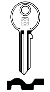 Afbeelding van Silca Cilindersleutel staal BAL2