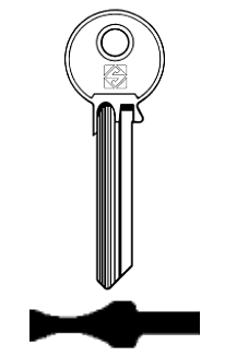 Afbeelding van Silca Cilindersleutel staal BAL7