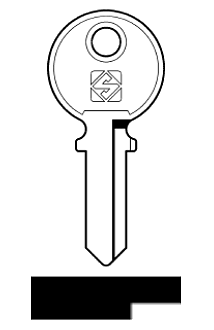 Afbeelding van Silca Cilindersleutel staal BAR1