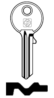 Afbeelding van Silca Cilindersleutel staal BLL2