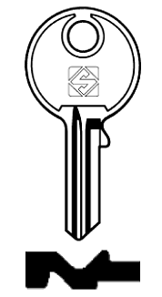 Afbeelding van Silca Cilindersleutel staal BLL4